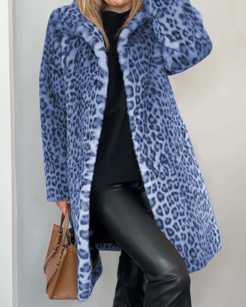 Lysandra™ Eleganter Leopardenmantel