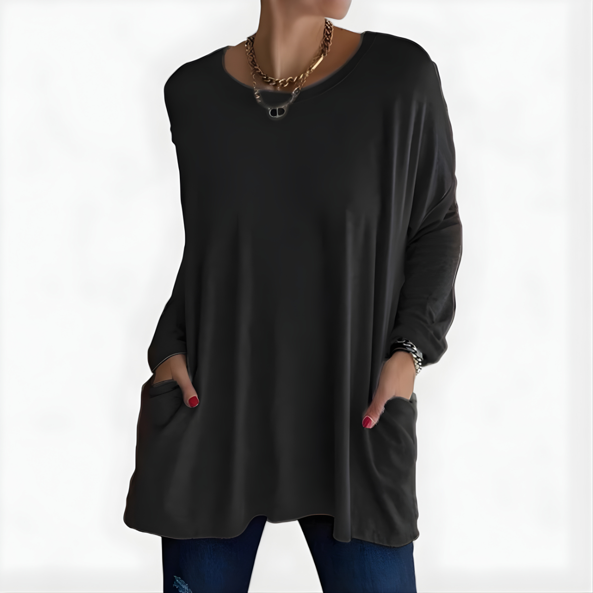 Honoria | Lockere Passform Pullover-Oberteil