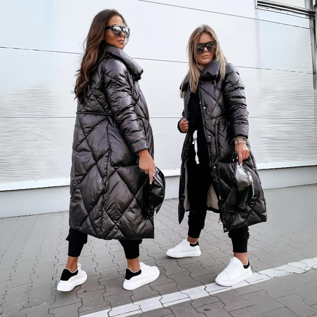 Althea | Lange Wattierte Baumwolljacke