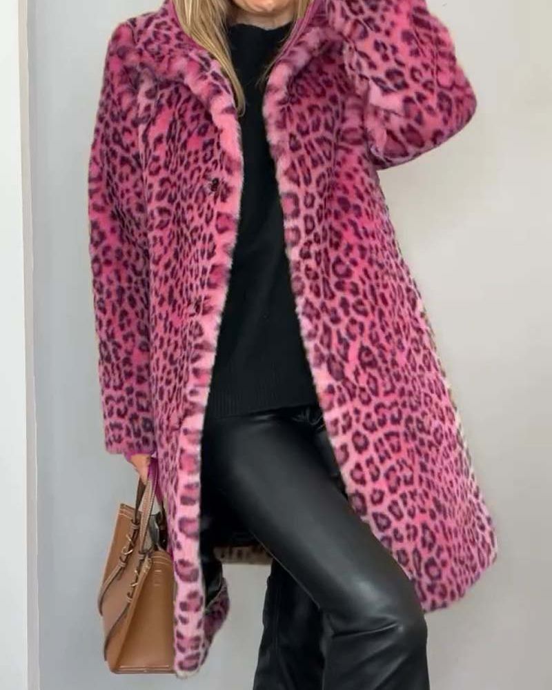 Lysandra™ Eleganter Leopardenmantel