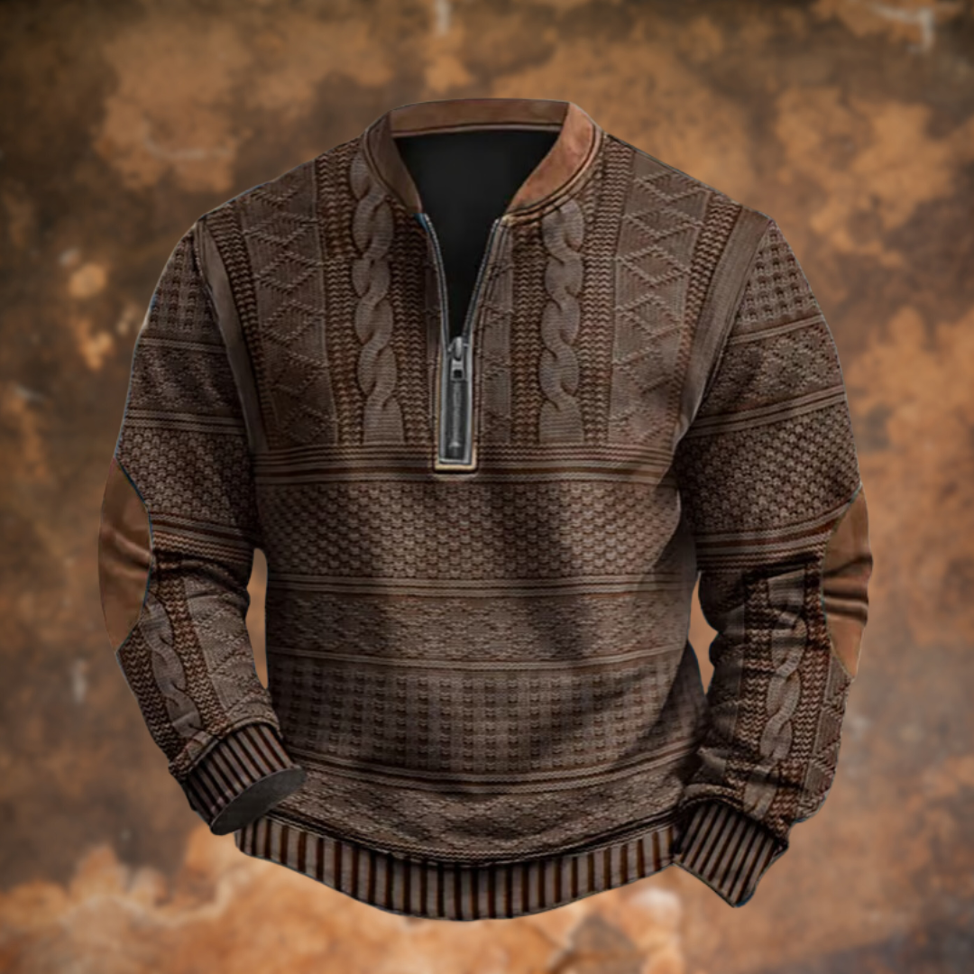 Nathan | Stilvoller Halb-Zip Pullover