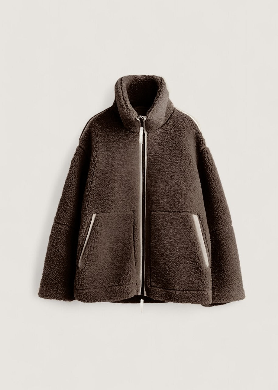 Maxine | Teddyjacke mit Reißverschluss