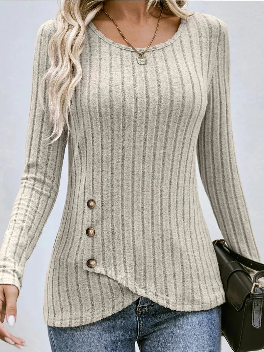 Eveline | Schicker Pullover mit Rundhalsausschnitt