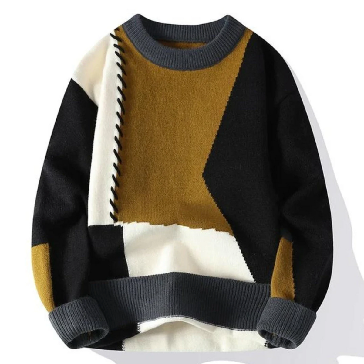 Justine | Stylischer Patchwork-Pullover