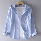 Edith | Luftige Bluse mit Kapuze