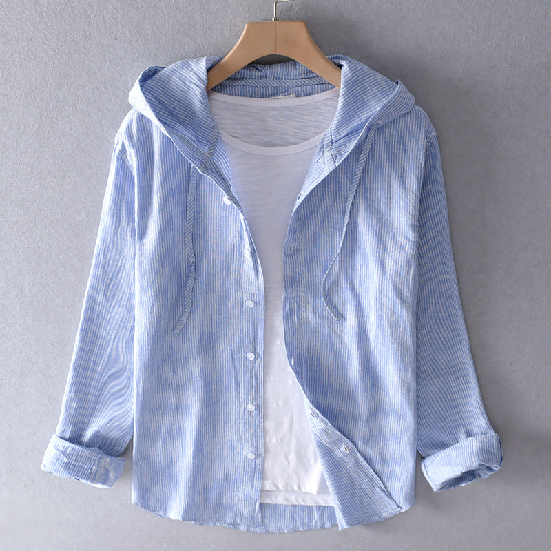 Edith | Luftige Bluse mit Kapuze