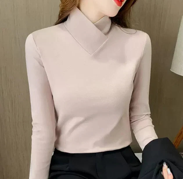 Sherie™ Eleganter Hochkragenpullover