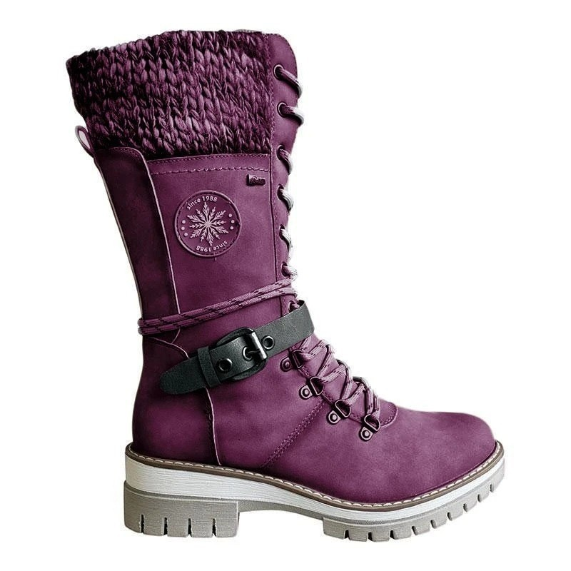 Ellah | Schnürstiefel mit Schnallenriemen