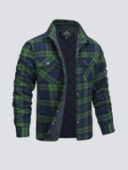 Kristian | Kariertes Motorrad-Langarmshirt