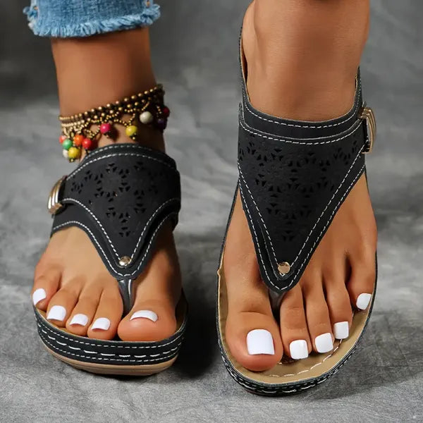Mila | Bunte Komfortsandalen