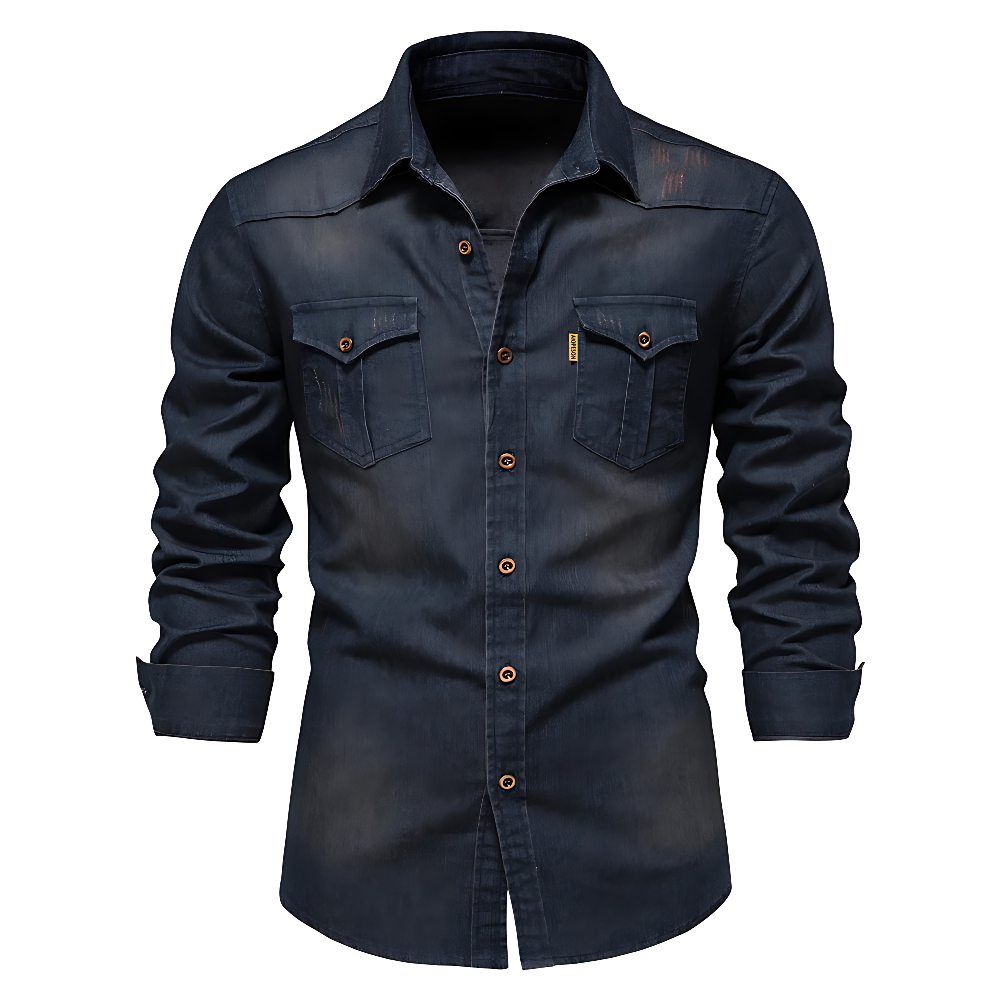 Xeric | Geknöpftes Jeanshemd